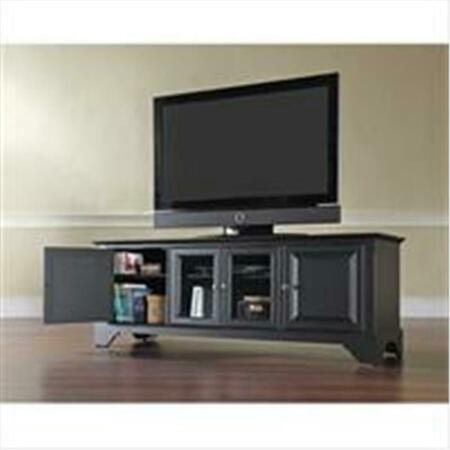 MODERN MARKETING Crosley Furniture Lafayette 60 In. Low Profile Tv Stand In Black Finish KF10005BBK